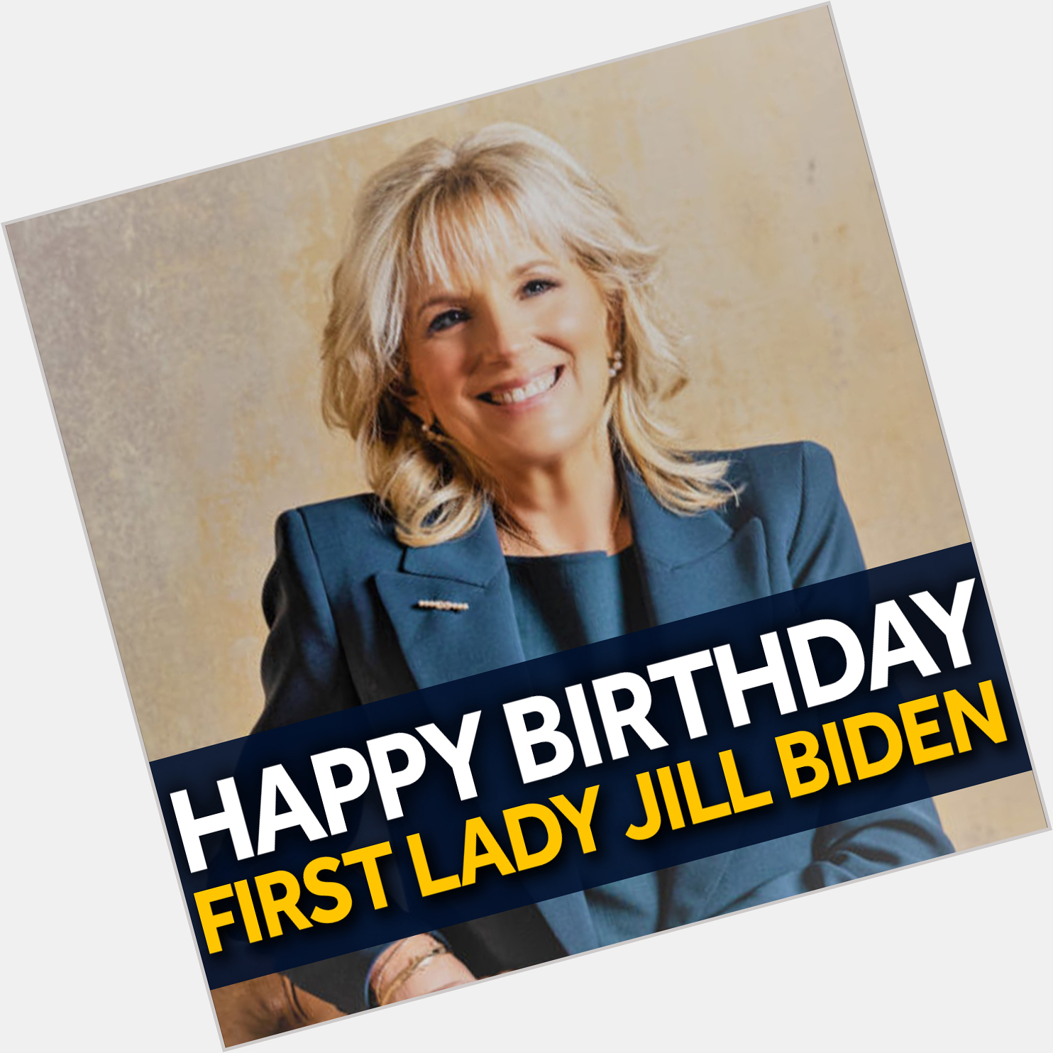 HAPPY BIRTHDAY to our nation\s First Lady, Dr. Jill Biden! She is celebrating her 70th birthday today. 
