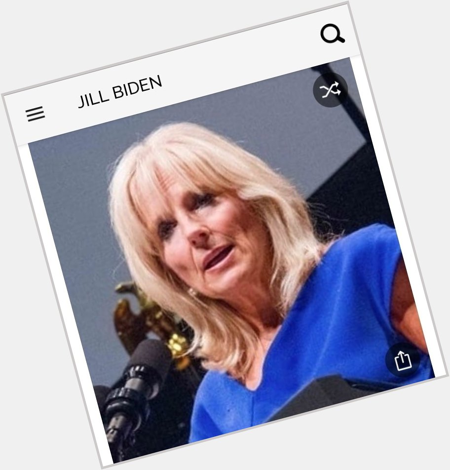Happy birthday to this fabulous wonderful beautiful lady.  Happy birthday to our Dr. Jill Biden 