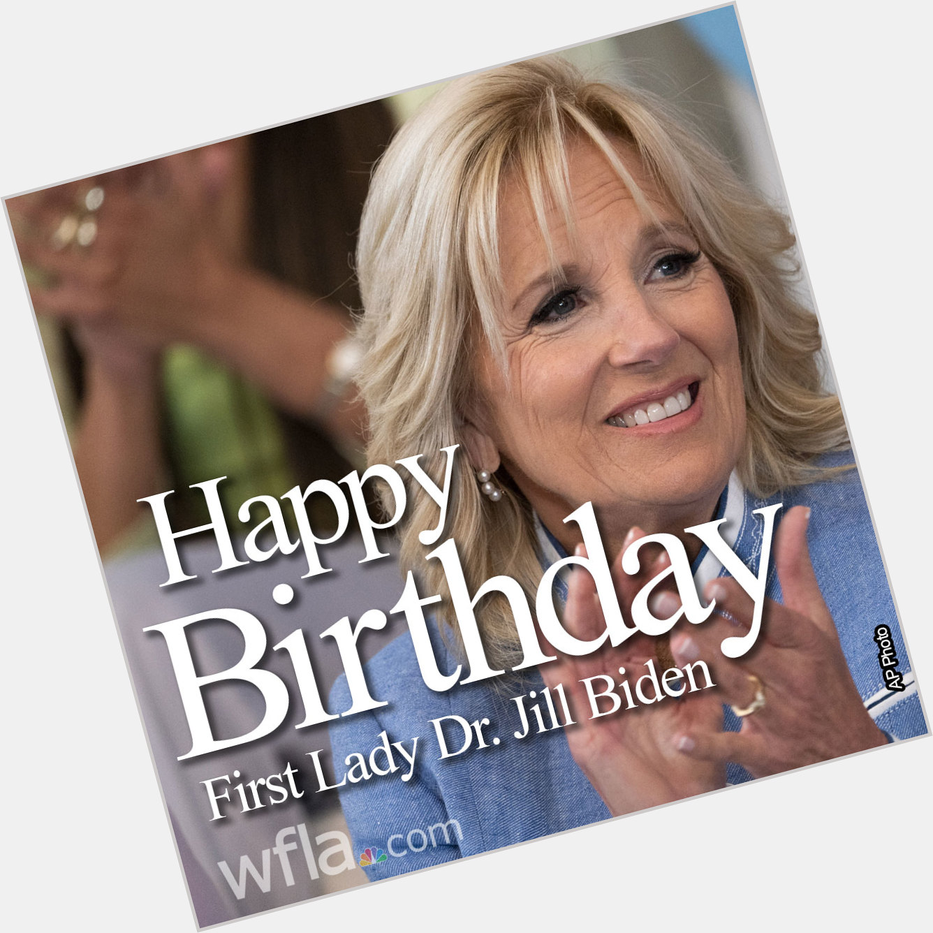 HAPPY BIRTHDAY Join us in wishing a happy 71st birthday to Dr. Jill Biden!  