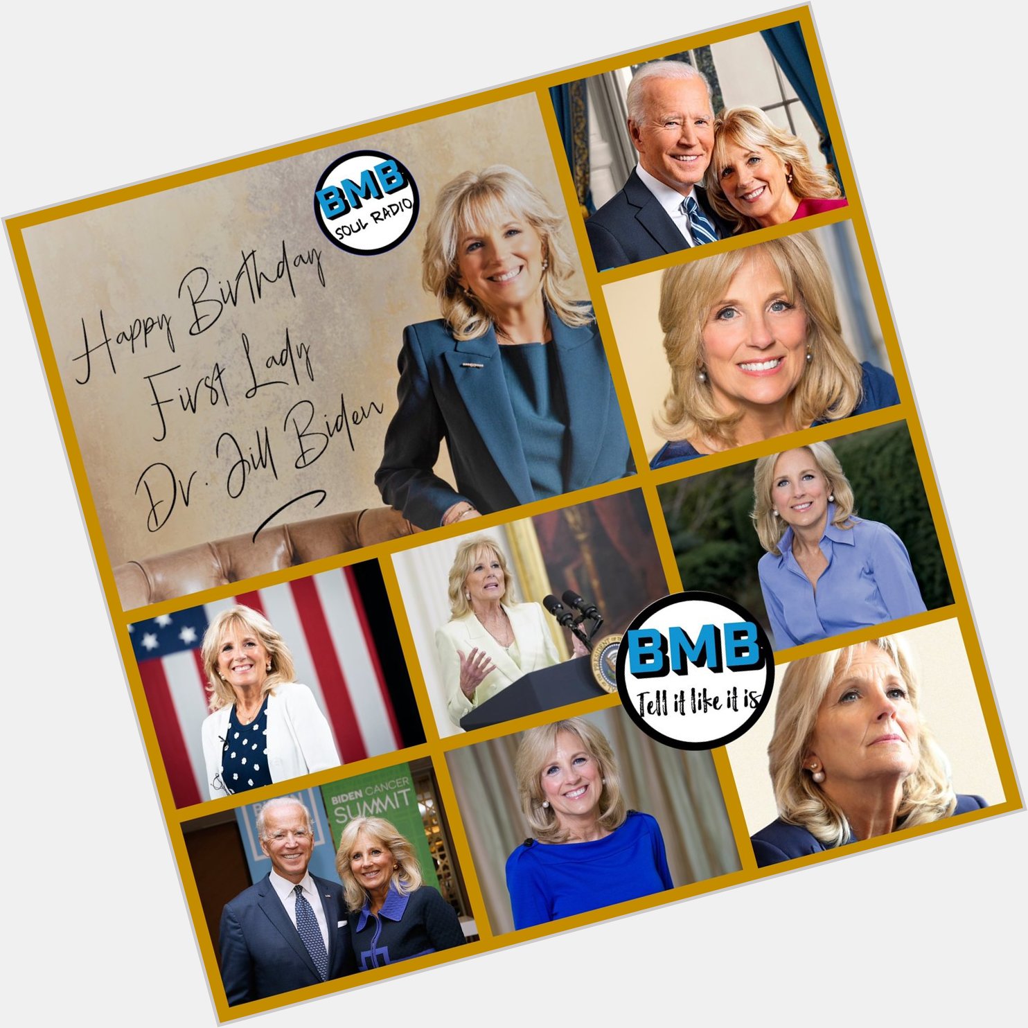      Happy 71st Birthday To First Lady Dr. Jill Biden!      