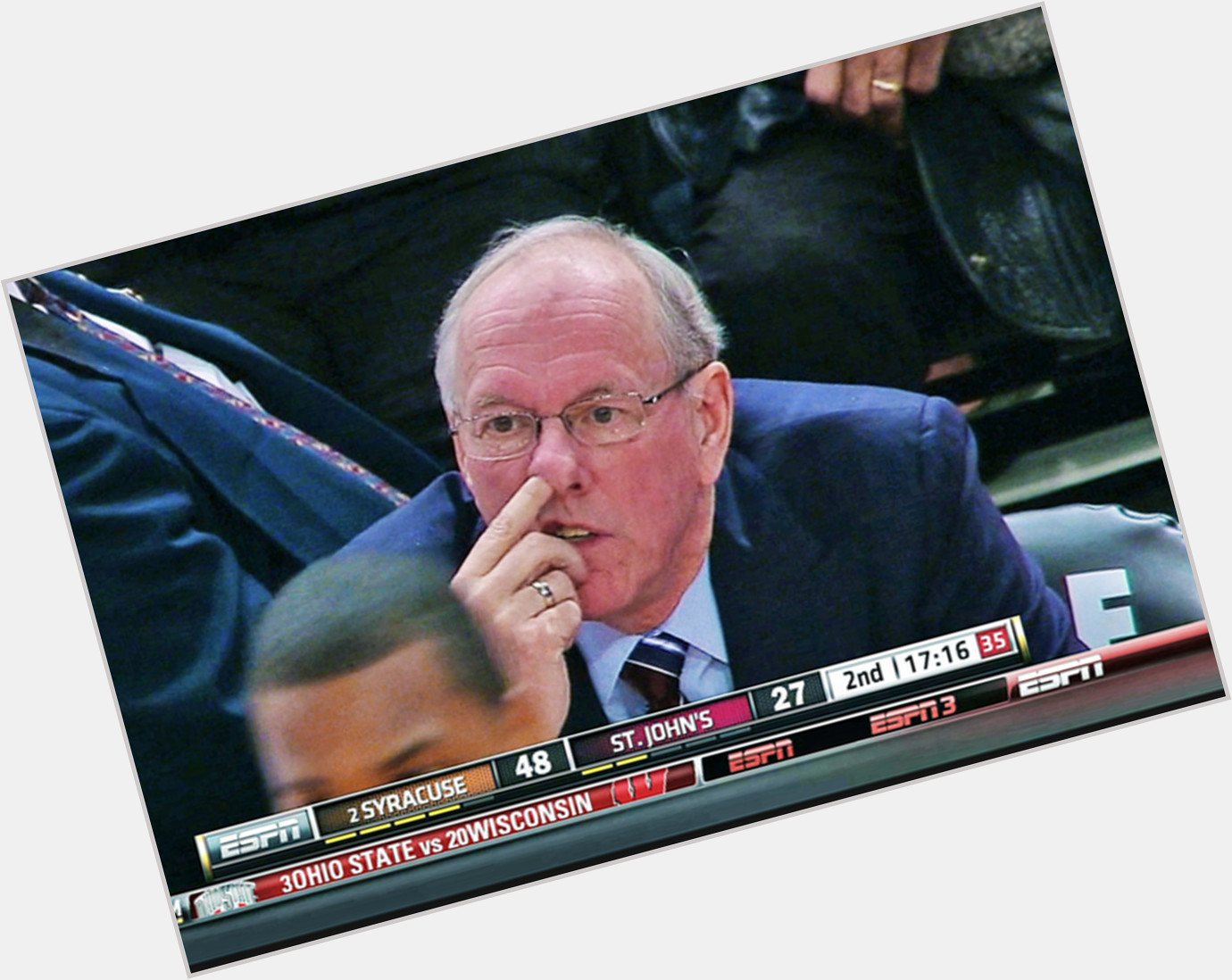 If Jim Boeheim don\t do nothing else, he gon\ pick his nose. Happy Birthday, coach! 