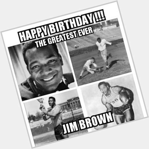 Happy Birthday To The Greatest Athlete in Syracuse History Jim Brown!  