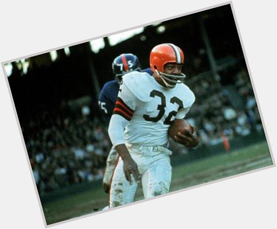 Happy birthday as well to the legendary fullback Jim Brown. Turned 78 today... 