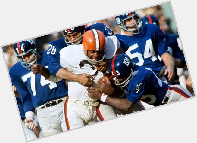 Happy birthday to the greatest running back of all time. Jim Brown. 