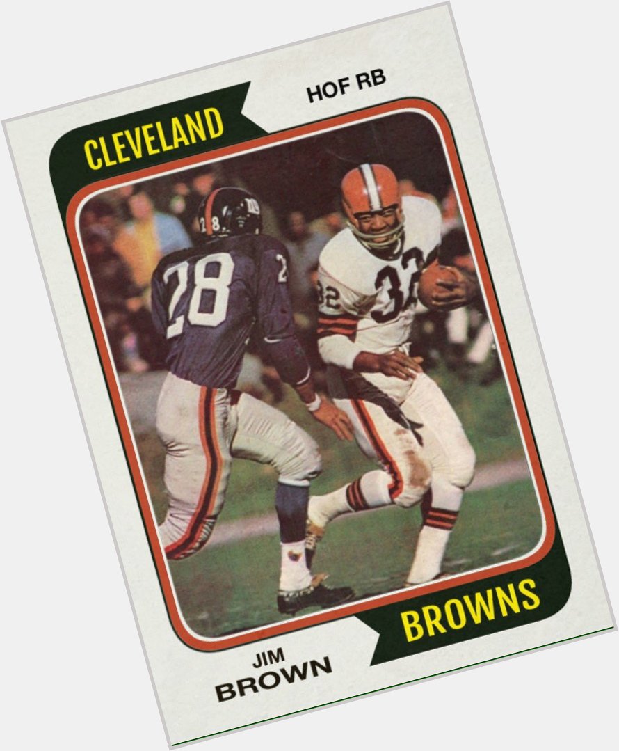 Happy 81st birthday to Jim Brown, one of the most dominating backs around. 