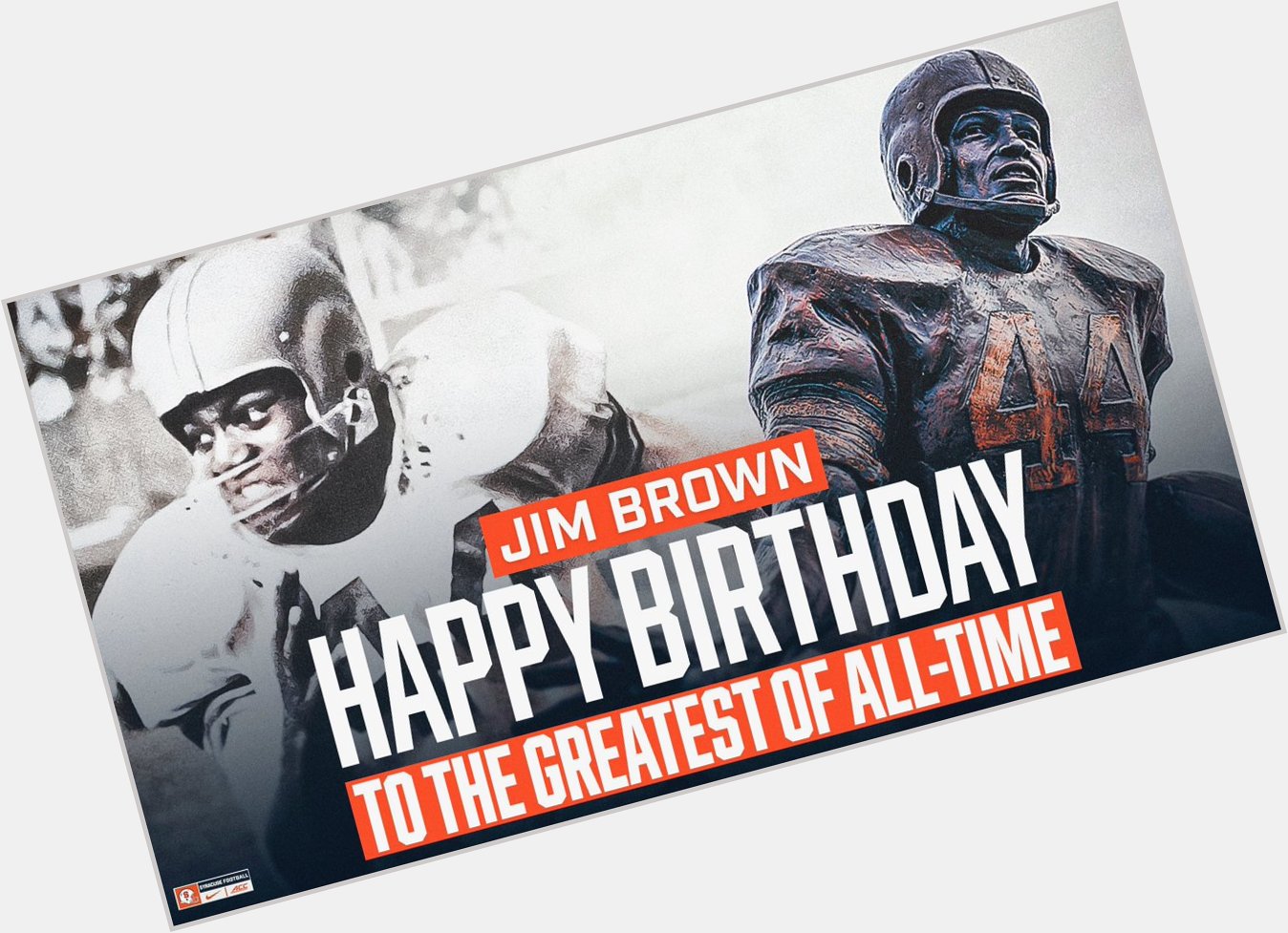 Happy belated birthday to the greatest running back ever and the Jim Brown! 