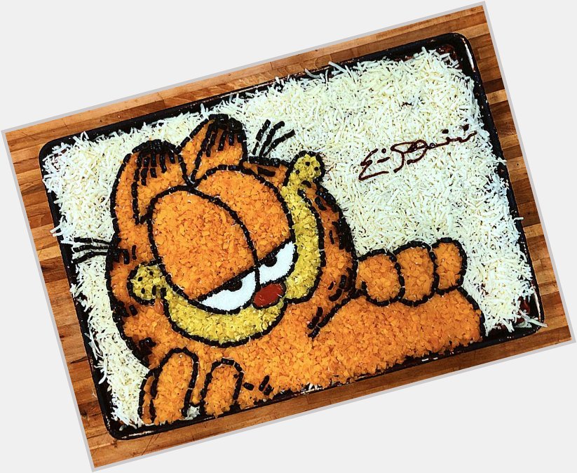  Happy Birthday, Jim Davis!  Here s a pizza just for you!   