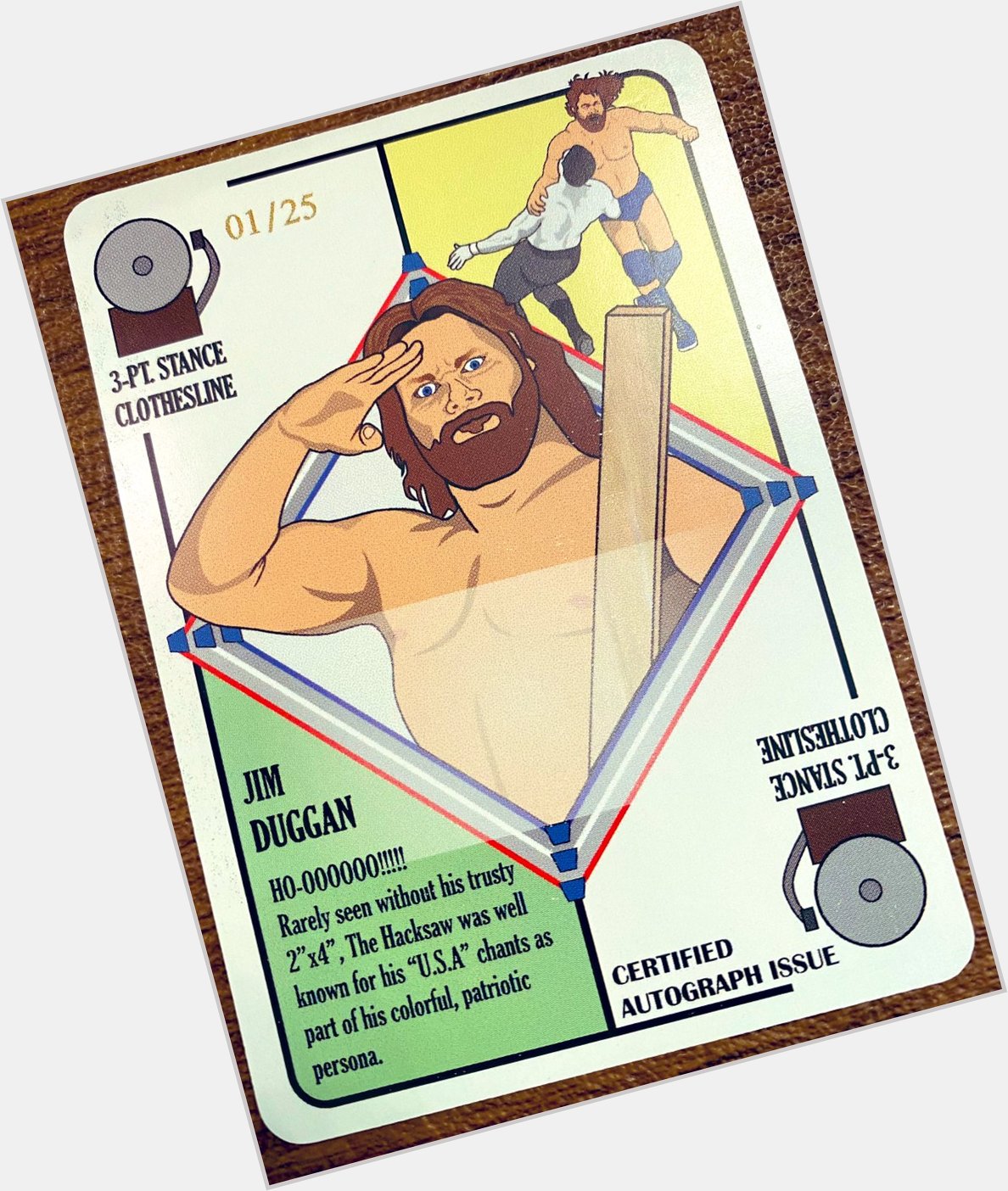 Happy 68th Birthday to Hacksaw Jim Duggan!  Hopefully we can get these signed this year! 