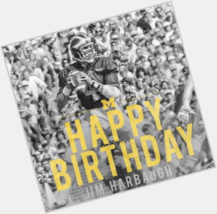 Michigan goes all out in pursuit of Jim Harbaugh by wishing him a happy birthday on message  
