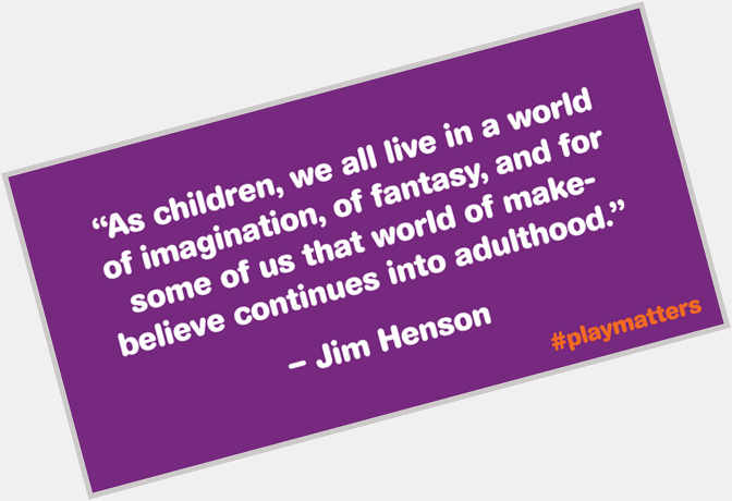 Happy Birthday, Jim Henson! In honor of his legacy, pledge your birthday to make-believe:  
