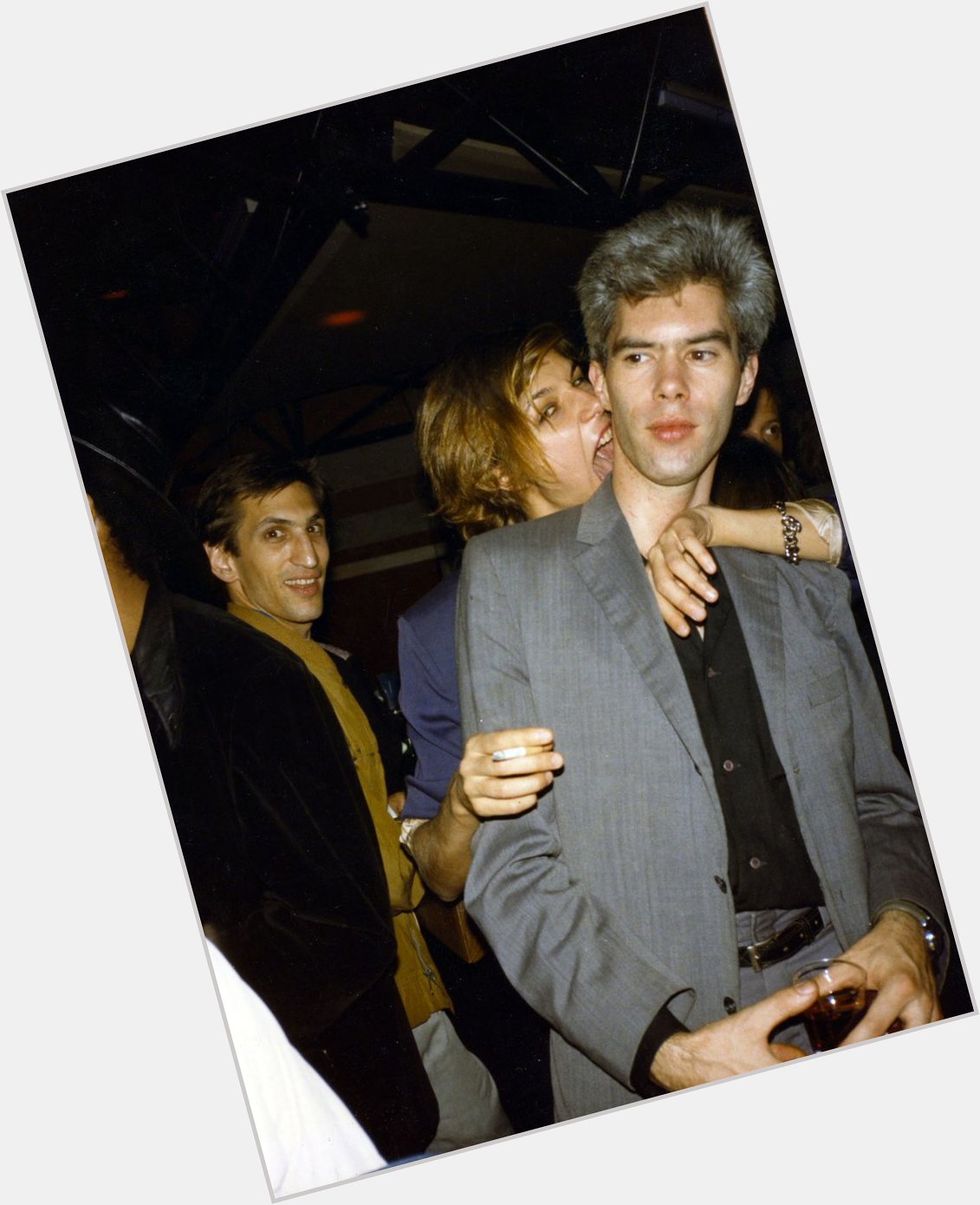 Happy Birthday, Jim Jarmusch! Here with Sara Driver and Richard Edson. Photo by Tom Farrell, 1984 