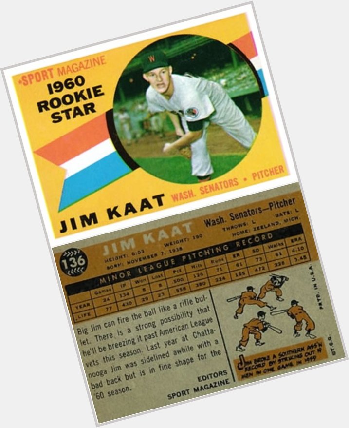 Happy 81st Birthday to Jim Kaat!       