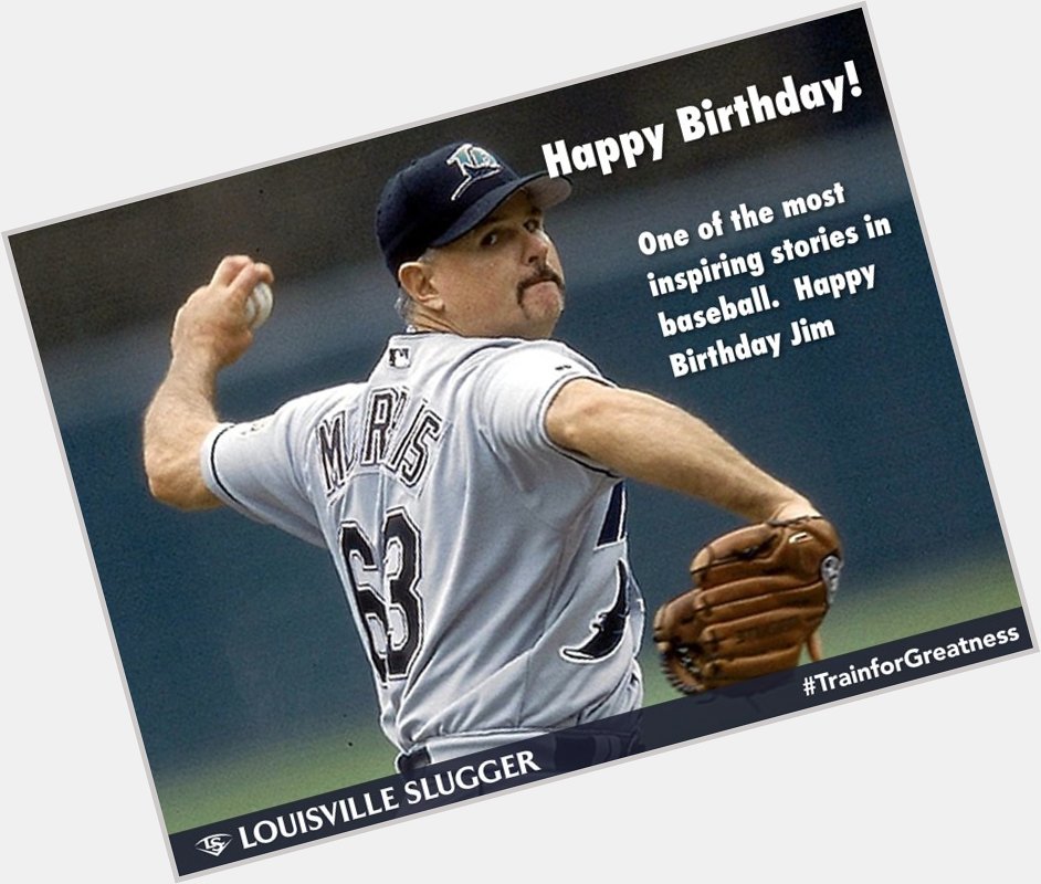 What an inspiring story.  Happy Birthday  Jim Morris who made his MLB debut at the age of 35. 