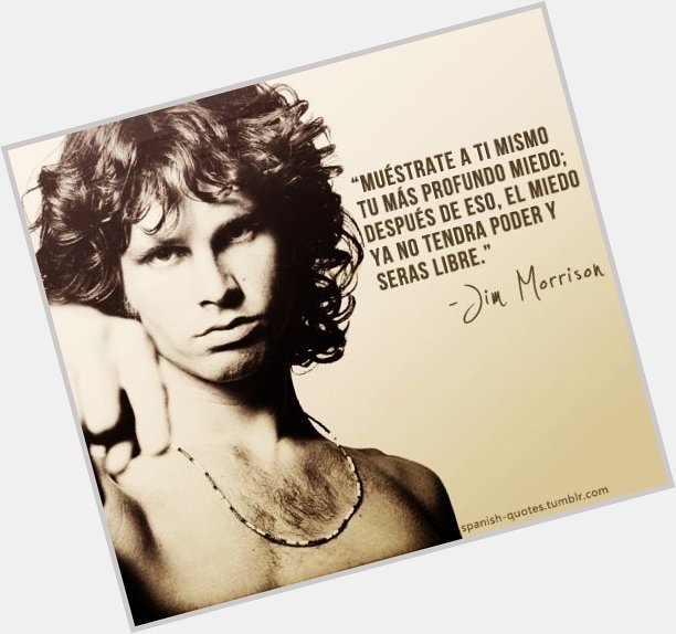 Happy Birthday Jim Morrison legendaria voz de The Doors. 