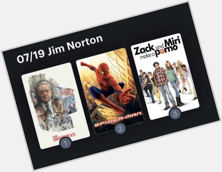 Hoy cumple años el actor Jim Norton (53). Happy Birthday ! Aquí mi mini ranking: 