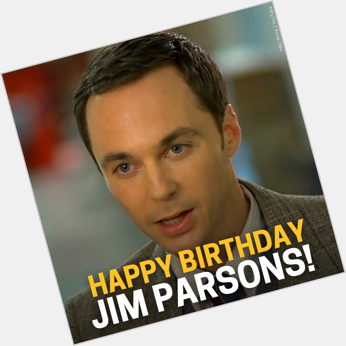 Happy 50th Birthday to Jim Parsons, best known for playing \"Sheldon Cooper\" in \"The Big Bang Theory.\"      