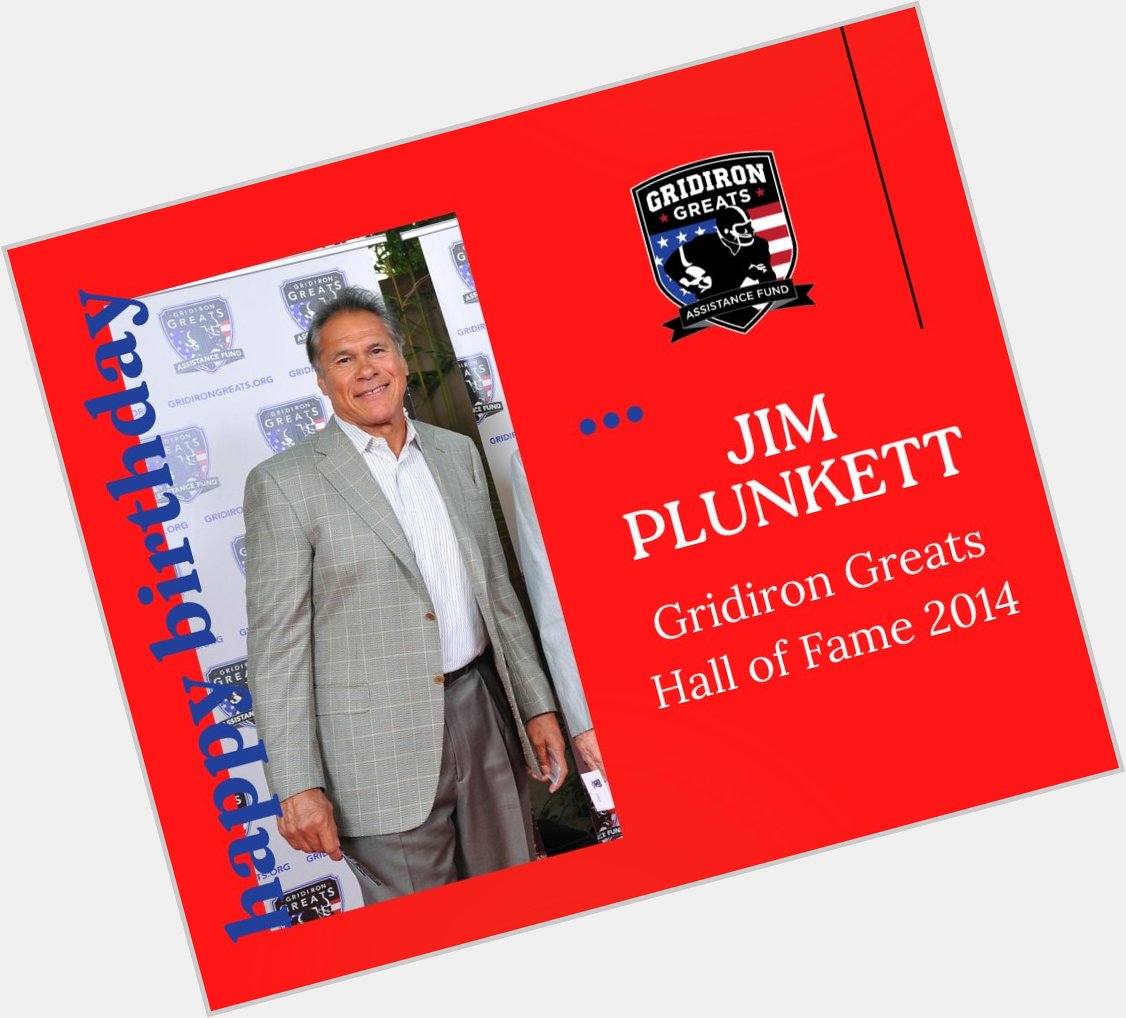 Join us in wising a very Happy Birthday to Jim Plunkett!!   