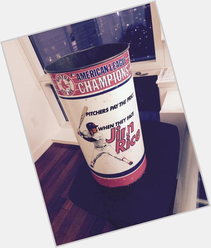 Happy 62nd birthday to great, Hall of Famer Jim Rice! The trash can says it all! 