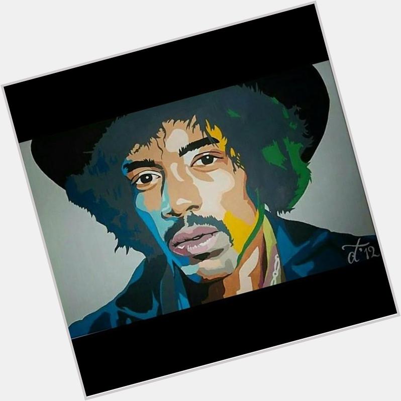 Happy birthday to Jimi Hendrix. Dope art made by         |   
