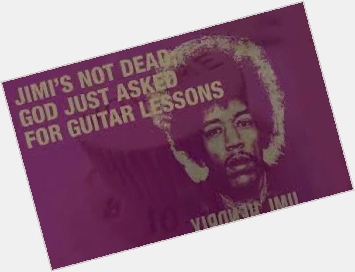 Thankful for Jimi Hendrix, happy birthday my dude 