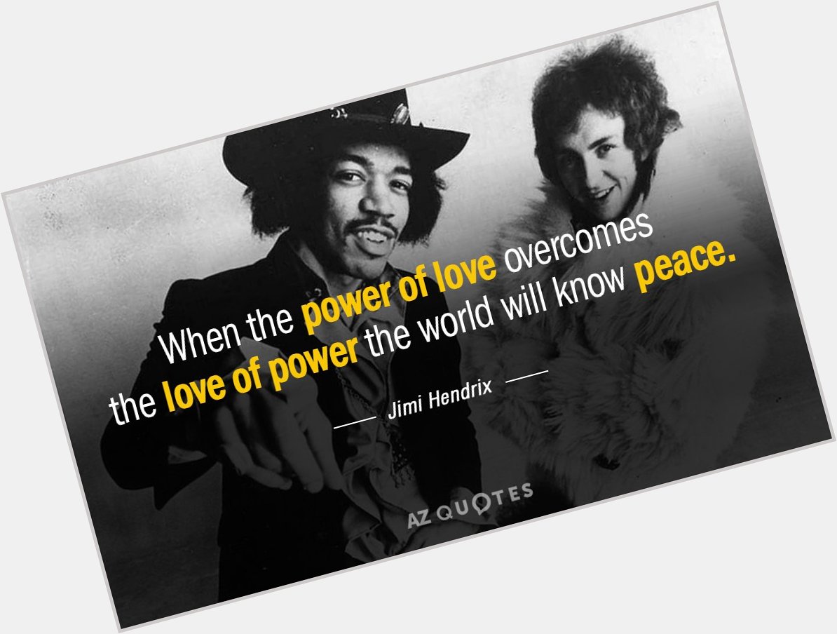 Happy Birthday respects for Jimi Hendrix - Iconic Guitar musical genius & humanitarian 
