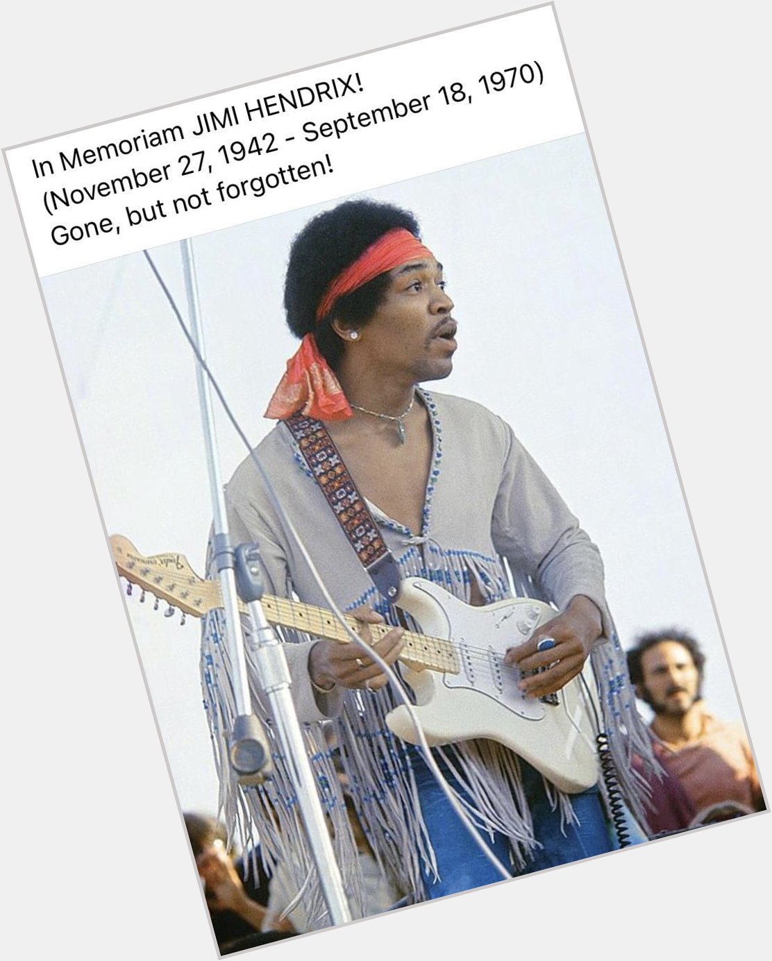 Happy birthday to the iconic Jimi Hendrix 