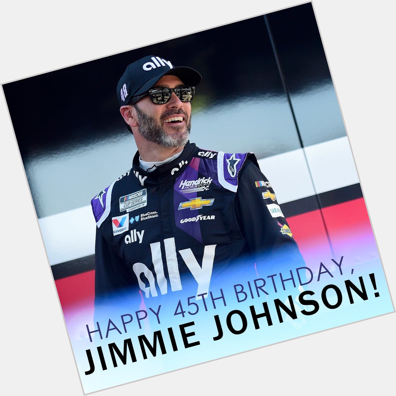 Happy 45th Birthday to seven-time NASCAR champion, Jimmie Johnson! 