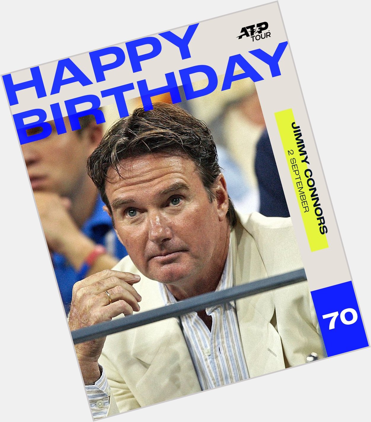 Wishing the former World No.1 and 8x Grand Slam champion, Jimmy Connors, a Happy Birthday! 