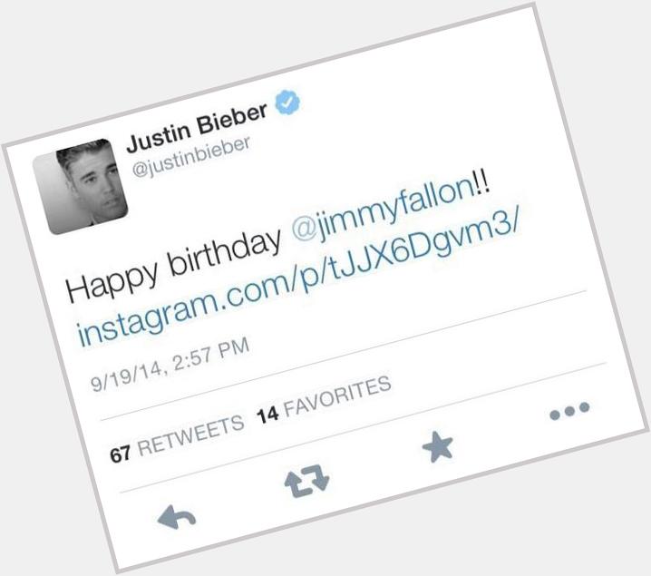 Justin Wished Jimmy Fallon A Happy Birthday After He Shaded him,
 My idol everyone. 