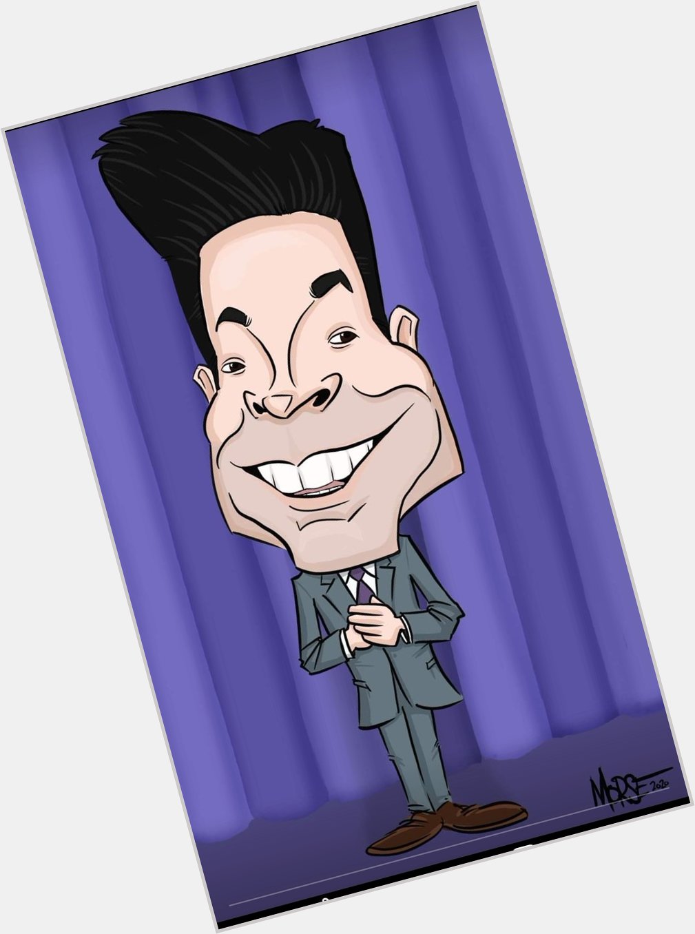 Yesterday was Jimmy Fallon\s birthday, so Happy Birthday, Jimmy!  Want a caricature?  Message me! 