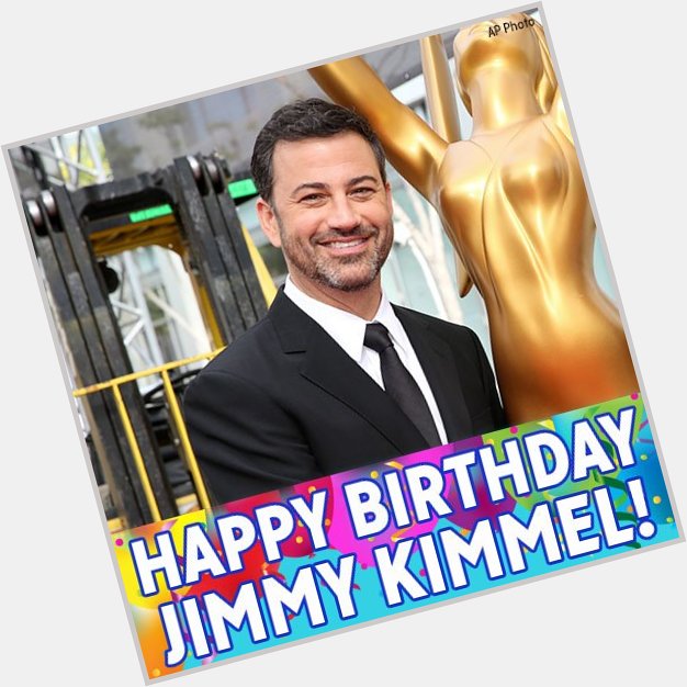 Happy Birthday, Jimmy Kimmel! ABC s own late-night talk show host turns 50 today 