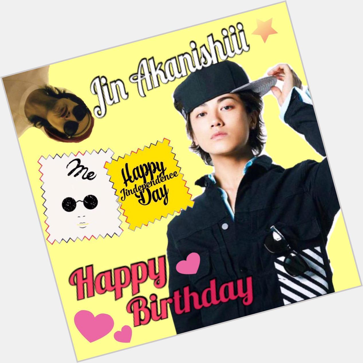 Happy birthday jin.akanishi !! 31th                (    ) 