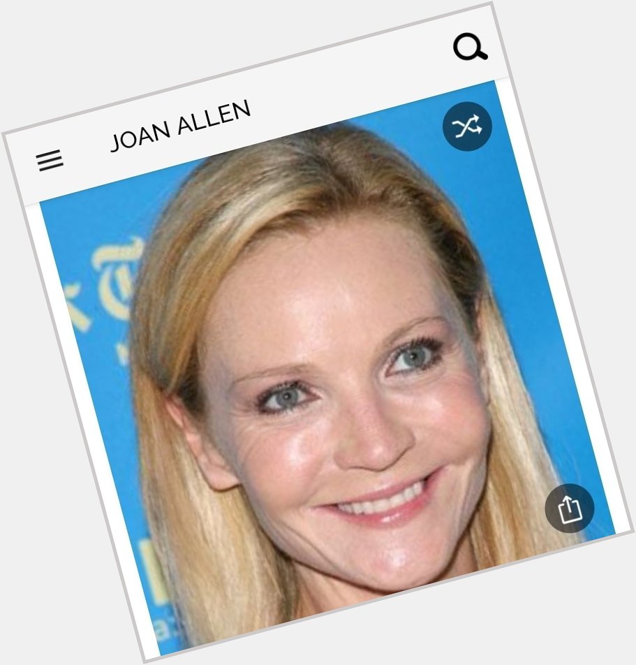 Happy birthday to this great actress.  Happy birthday to Joan Allen 