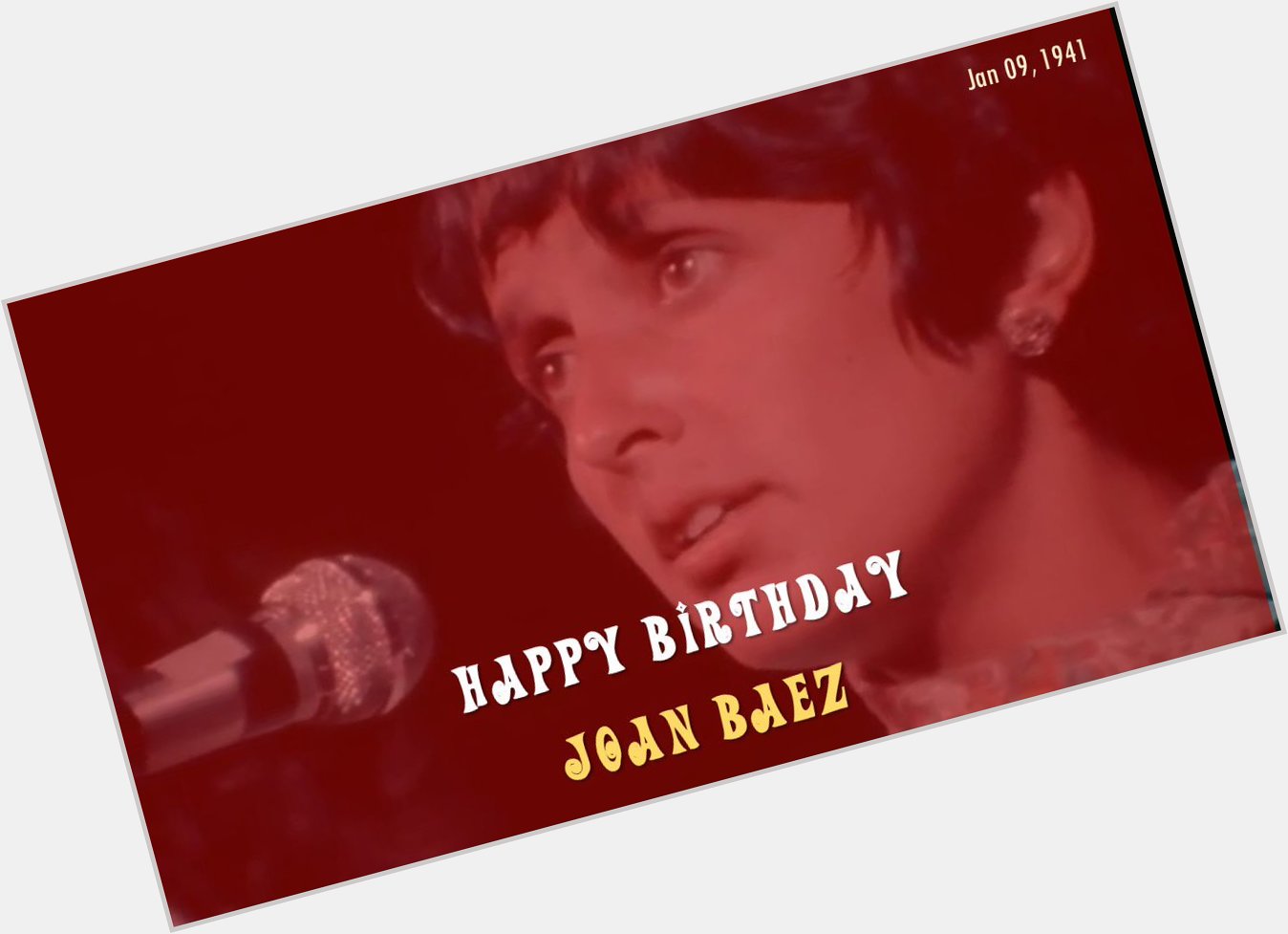 \"That\s all nonviolence is organized love.\" Happy Birthday, Joan Baez   