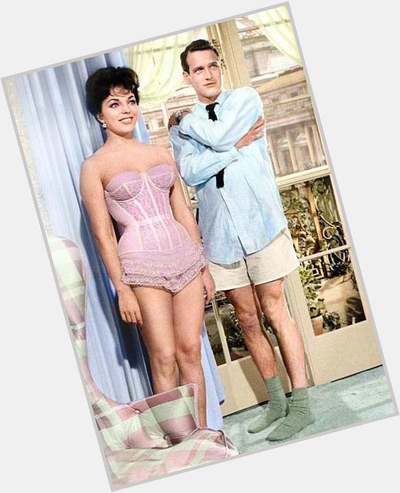 Joan Collins with Paul Newwman in RALLY \ROUND THE FLAG, BOYS!   1958.  Happy birthday Miss Collins. 