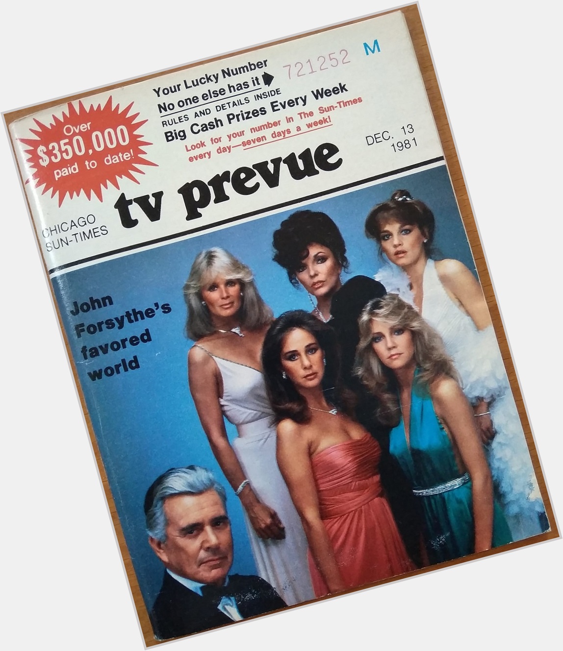 Happy Birthday to Joan Collins, born on this day in 1933
Chicago Sun-Times TV Prevue.  December 13-19, 1981 