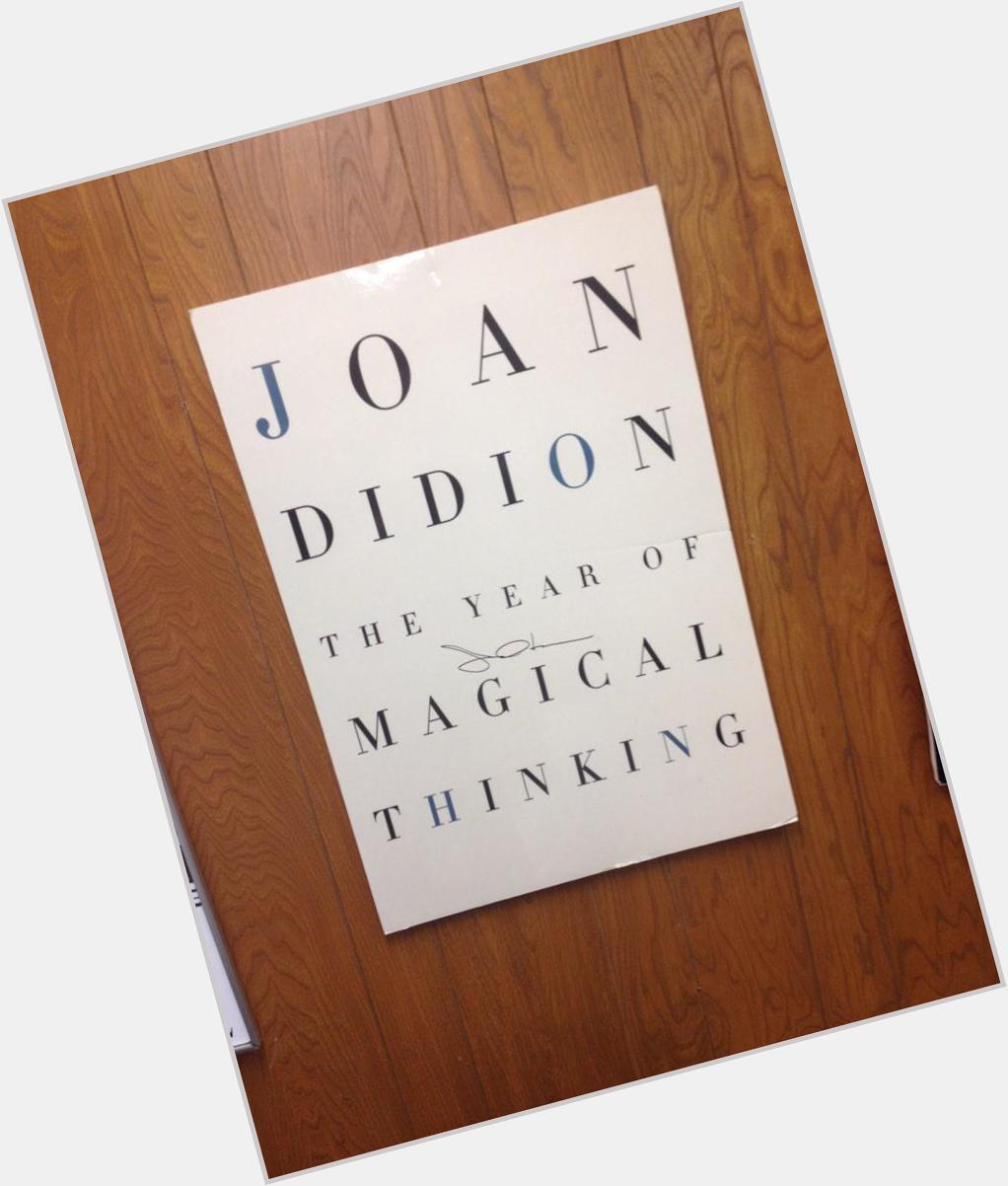 Happy birthday to our dear friend Joan Didion! This poster in the classroom in from her Writers Studio visit. 
