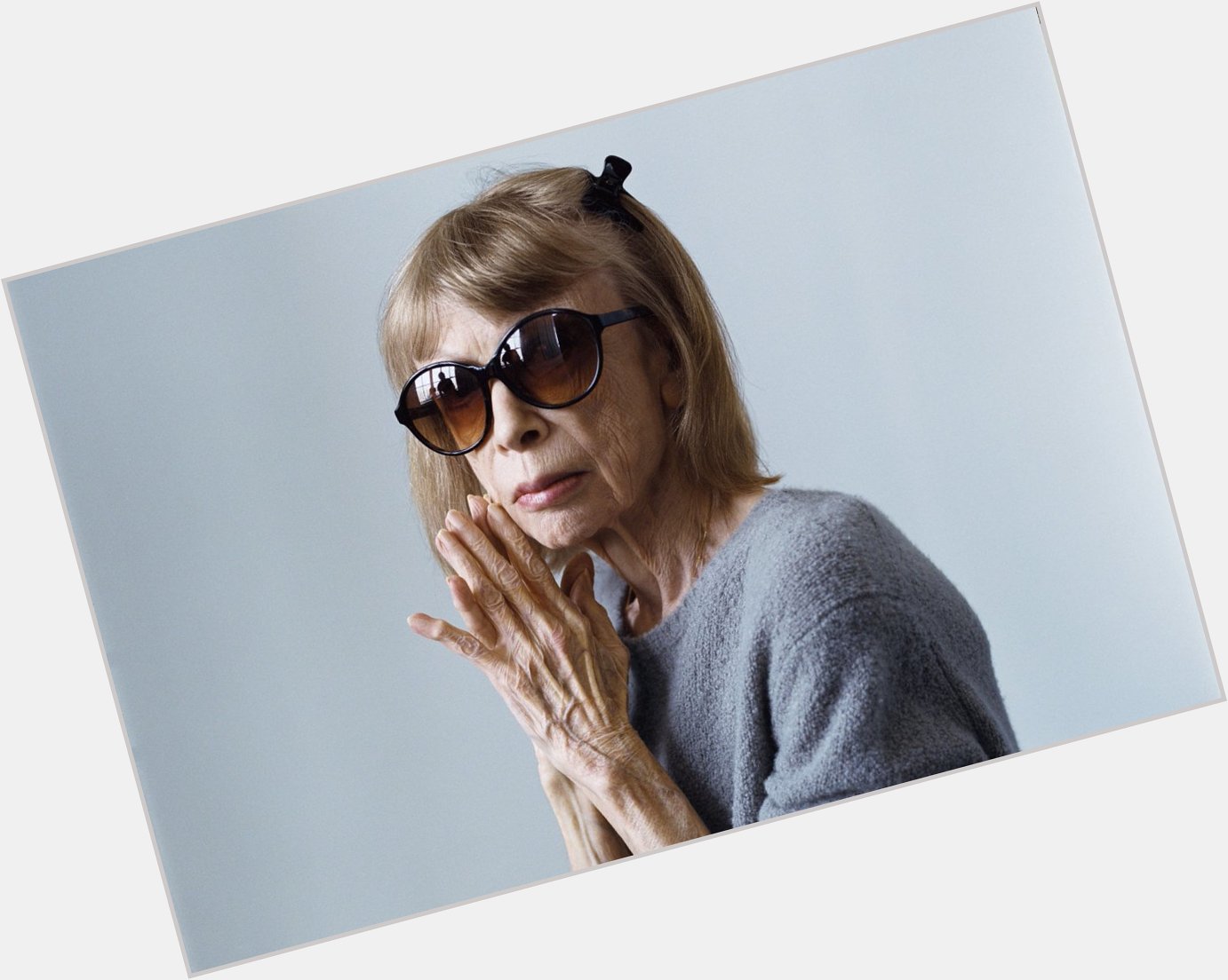 Happy birthday, Joan Didion. May you receive all the new hair clips you deserve.  