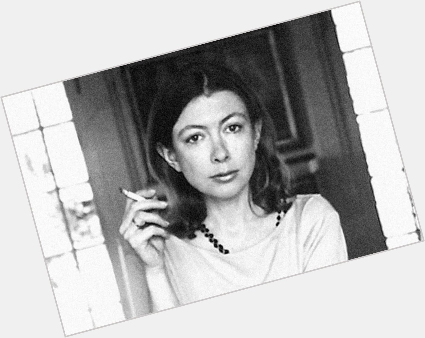  I just can t get that monster out of my mind. Happy Birthday, Joan Didion. 

Thanks for the words. 