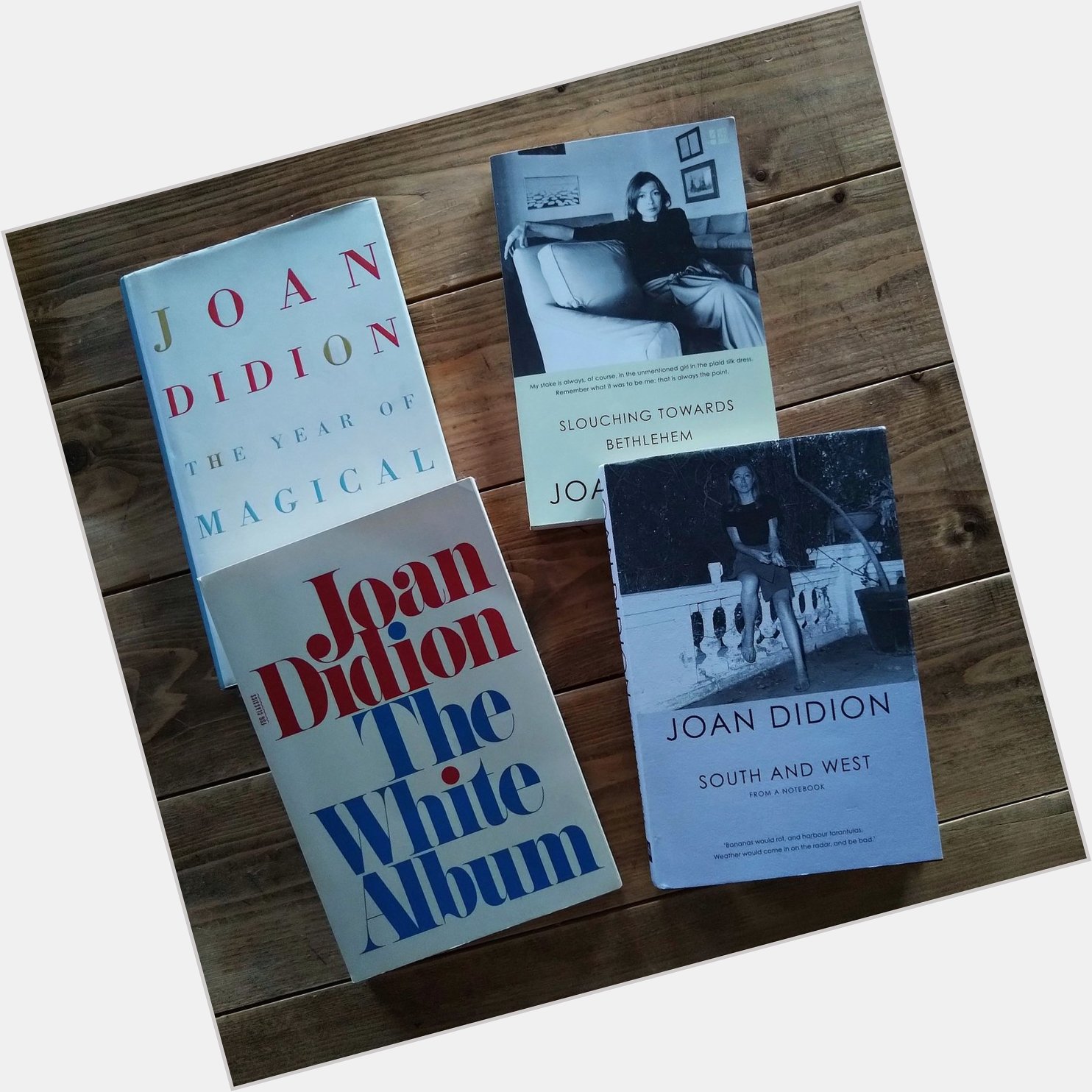 Happy birthday to Joan Didion, born December 5th 1934, in Sacramento, CA 