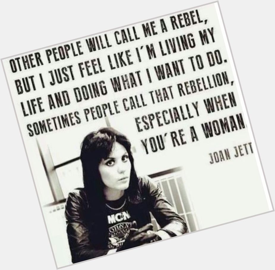 Happy Birthday Joan Jett, the rebel. 