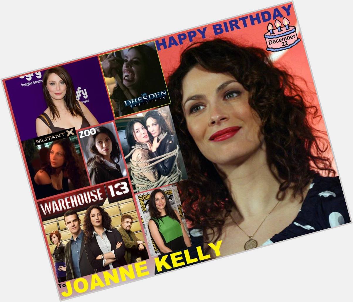 Happy birthday to Joanne Kelly, born December 22, 1978.  