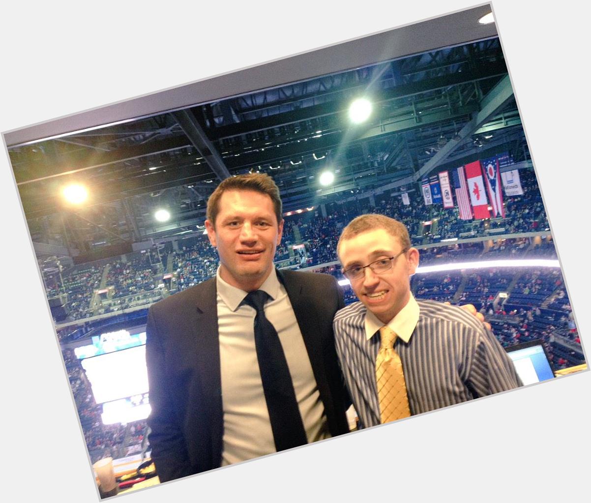 Want to Wish a big happy birthday to the color analyst for the Blue Jackets Jody Shelley. 