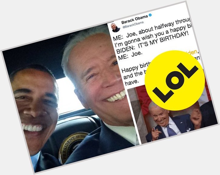 Barack Obama just wished Joe Biden a happy birthday using a meme and it\s hilarious

 