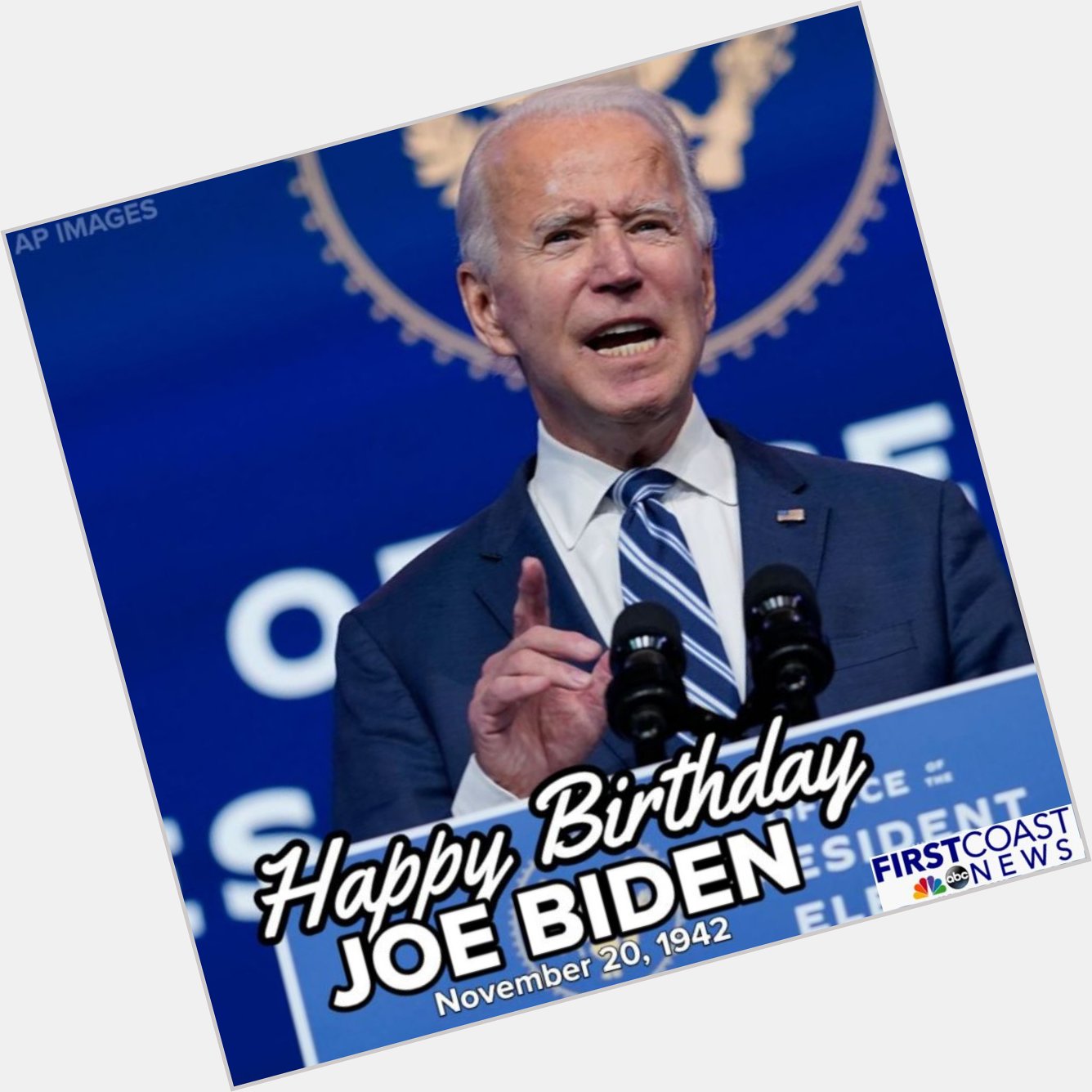 HAPPY BIRTHDAY! Today, President-Elect Joe Biden celebrates his 78th birthday! MORE: 