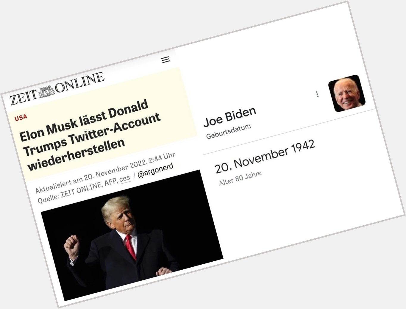 MUSK HAT JA HUMOR - HAPPY BIRTHDAY JOE BIDEN. 