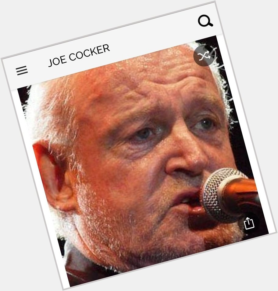 Happy birthday to this awesome singer.  Happy birthday to Joe Cocker 