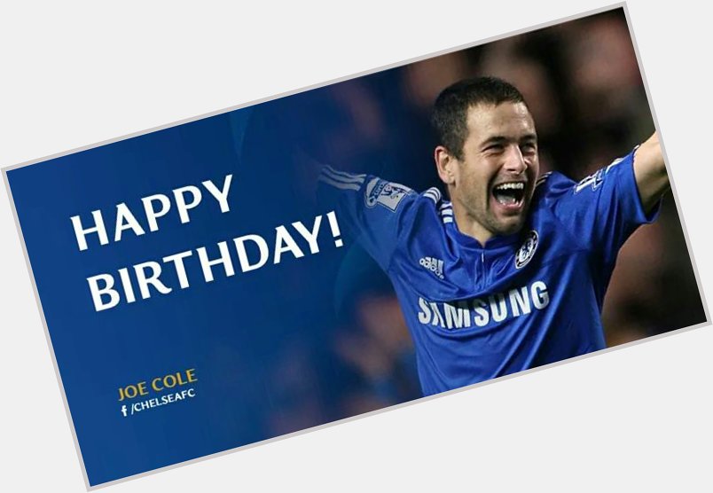 One of my favorite player in Chelsea squad. Happy birthday Joe Cole! 