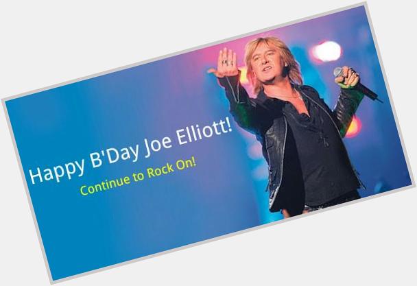 Happy Birthday Joe Elliott! Listen to his songs only on 