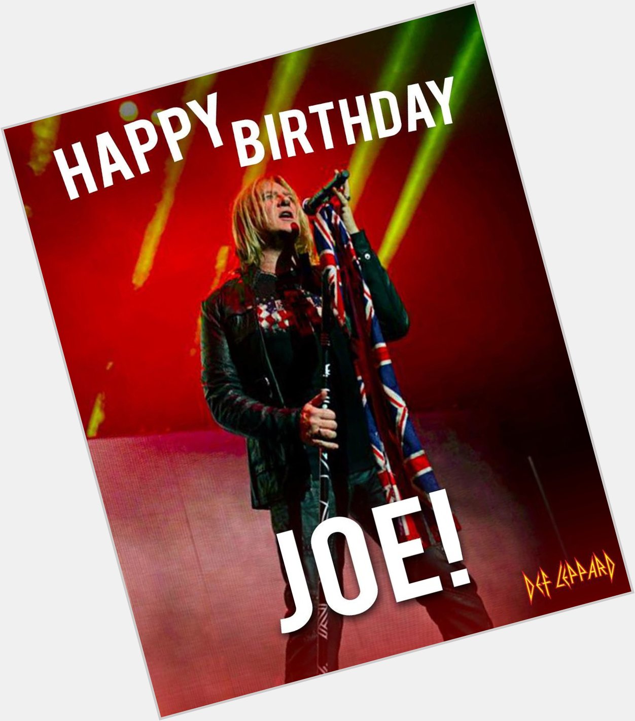 Wishing a very happy birthday today to our frontman Joe Elliott! Cheers! 